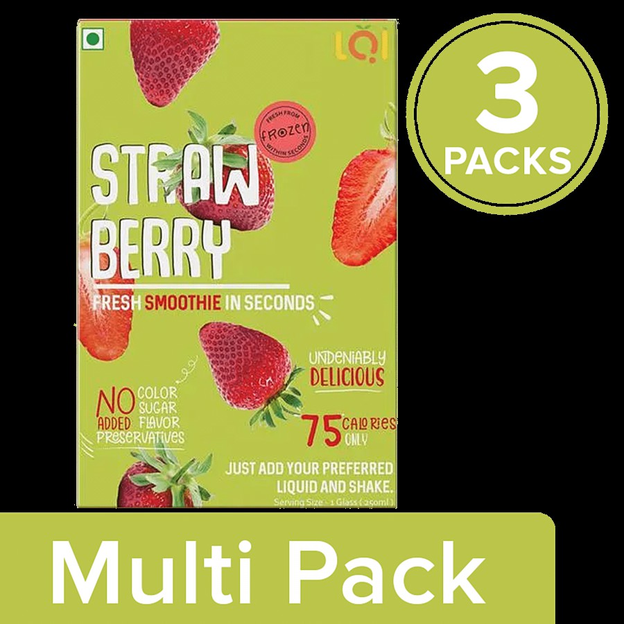 LQI Strawberry Smoothie Pack - Fresh Fruits