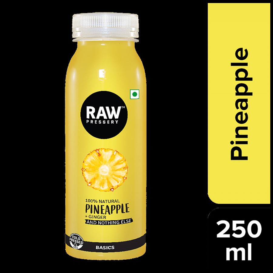 Raw Pressery 100% Natural Cold Pressed Juice - Pineapple + Ginger