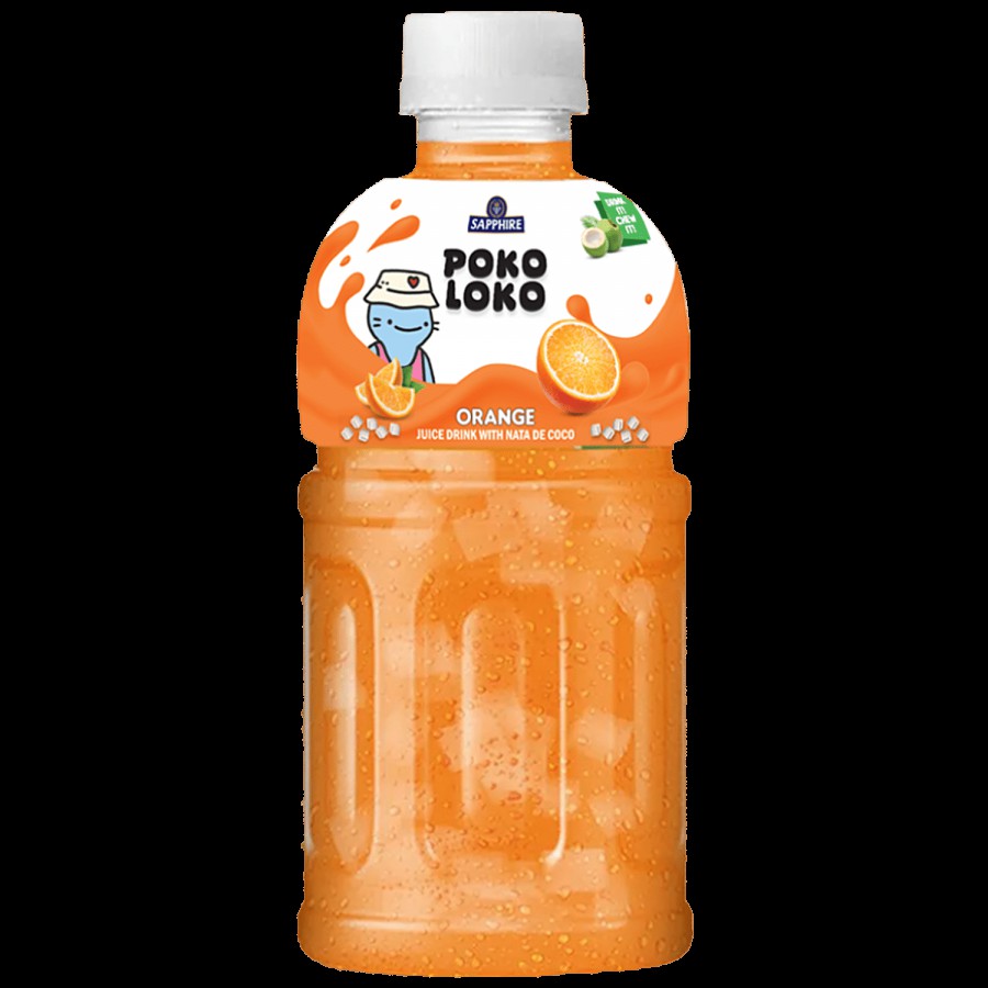 Sapphire  Poko Loko Orange Flavoured Juice Drink With Nata De Coco