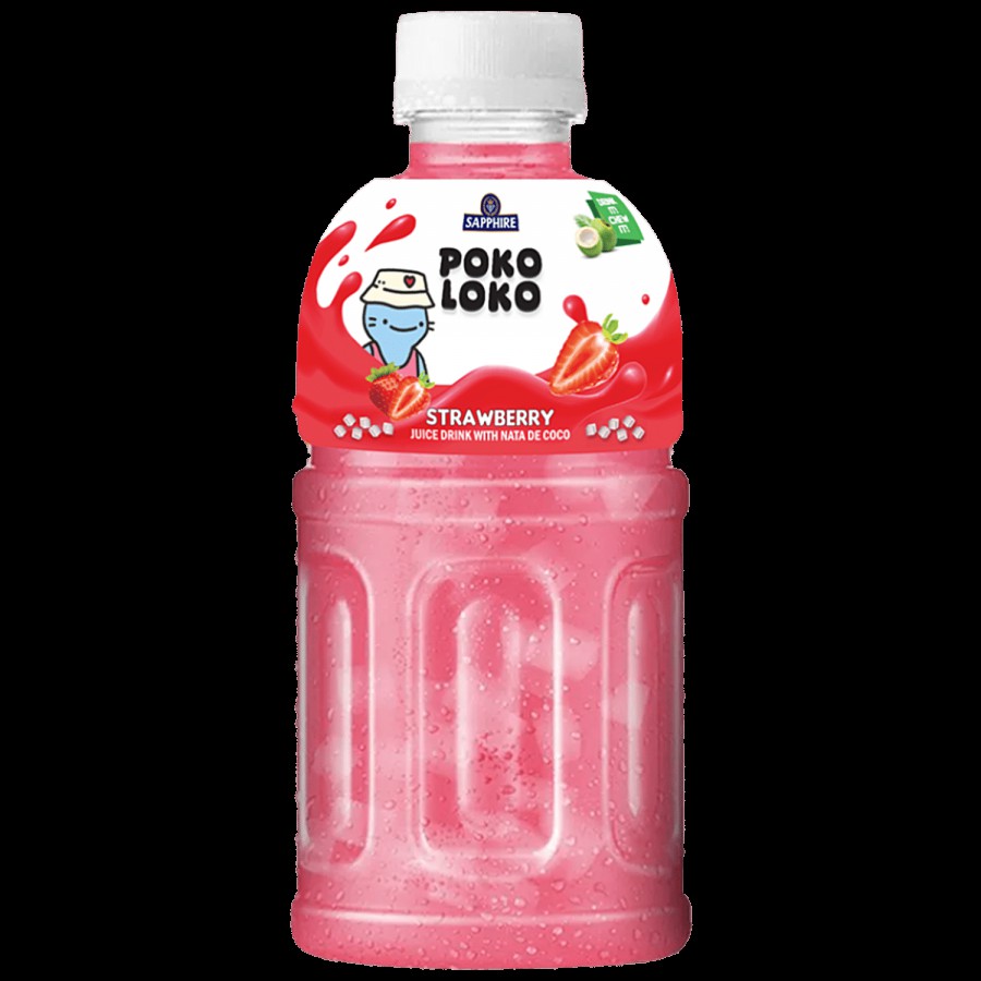 Sapphire  Poko Loko Strawberry Flavoured Juice Drink With Nata De Coco