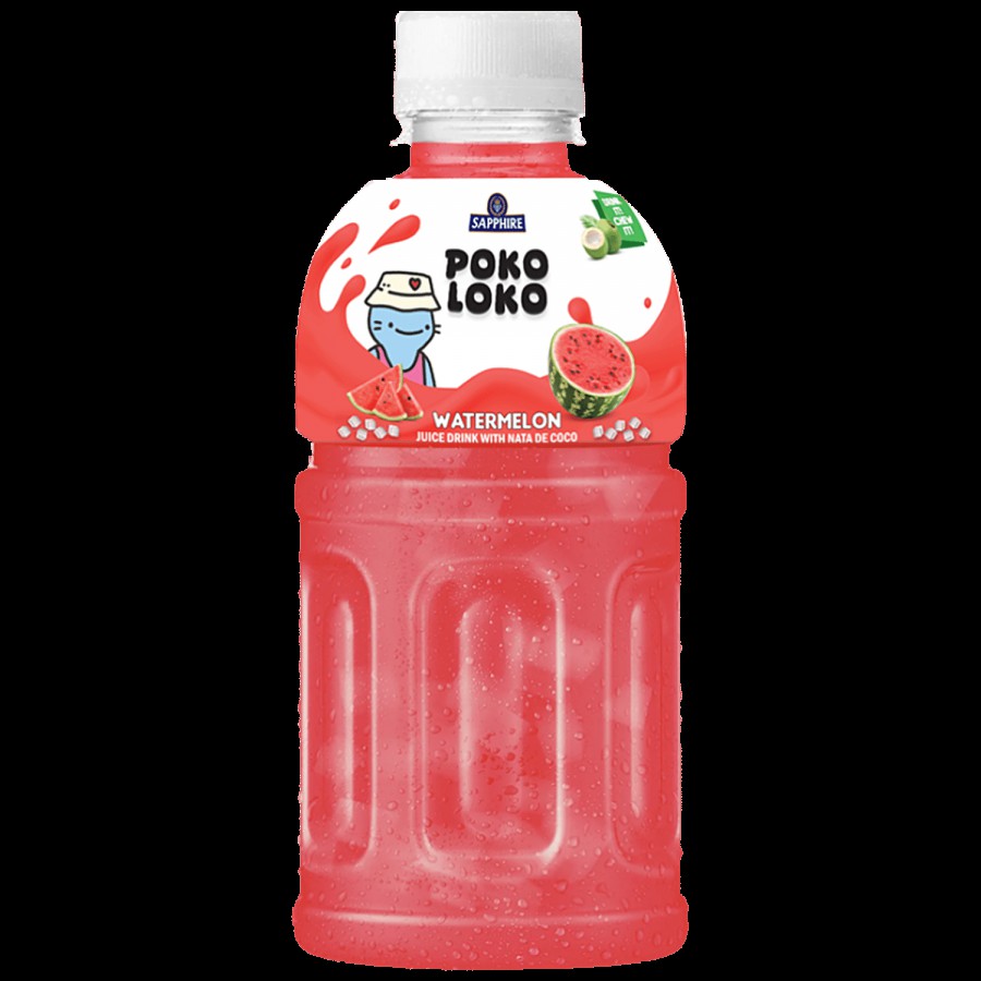 Sapphire  Poko Loko Watermelon Flavoured Juice Drink With Nata De Coco