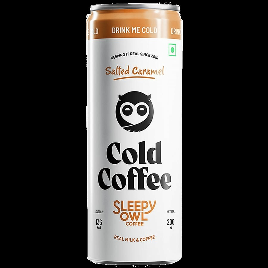 Sleepy Owl Salted Caramel Cold Coffee - Thicker