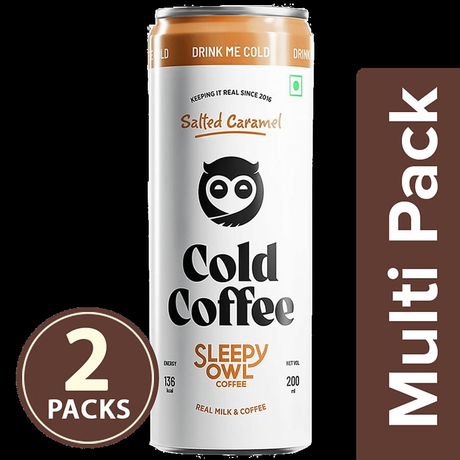 Sleepy Owl Salted Caramel Cold Coffee - Thicker