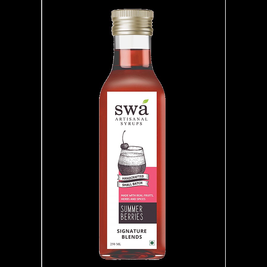 Swa Artisanal Syrups Summer Berries Syrup - 100% Natural