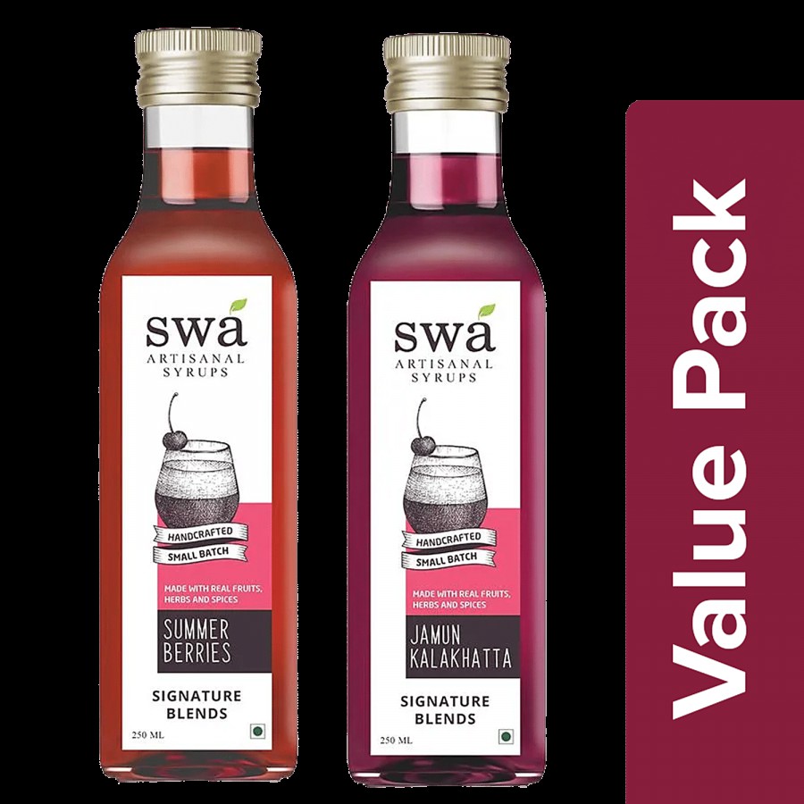 Swa Artisanal Syrups Tequilla Cocktail Mixers - 100% Natural