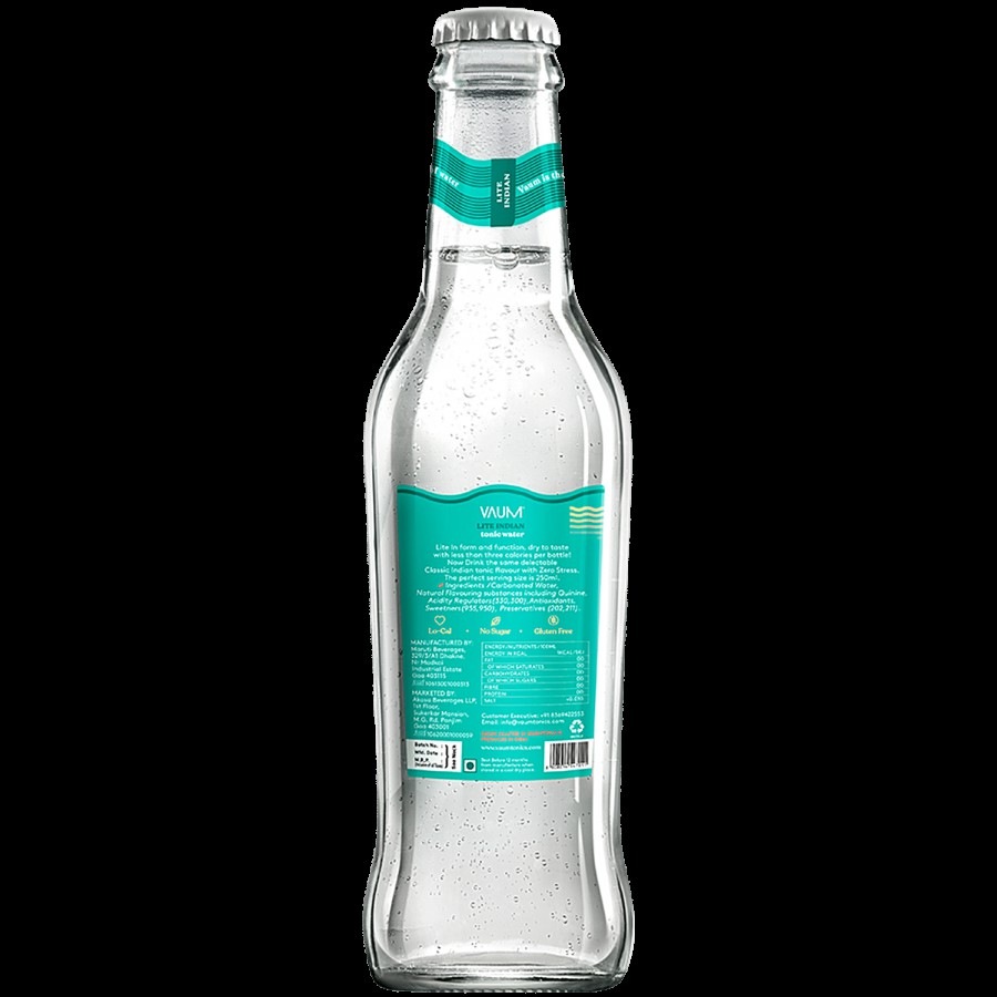 Vaum  Diet Indian Tonic Water With Zero Sugar