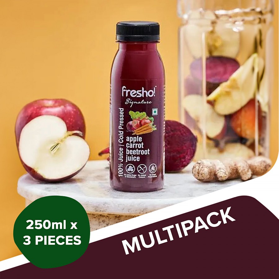 fresho! Signature Apple Beetroot Carrot Juice - 100% Cold Pressed