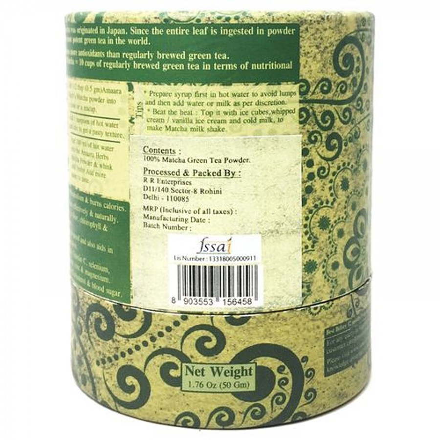 Amaara Herbs Matcha Japanese Green Tea Powder