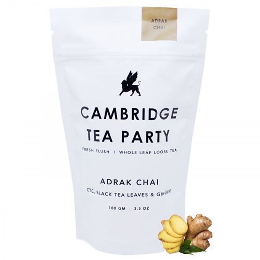 Cambridge Tea Party Adrak Chai/Ginger Black Tea - Refreshing Aroma & Flavour