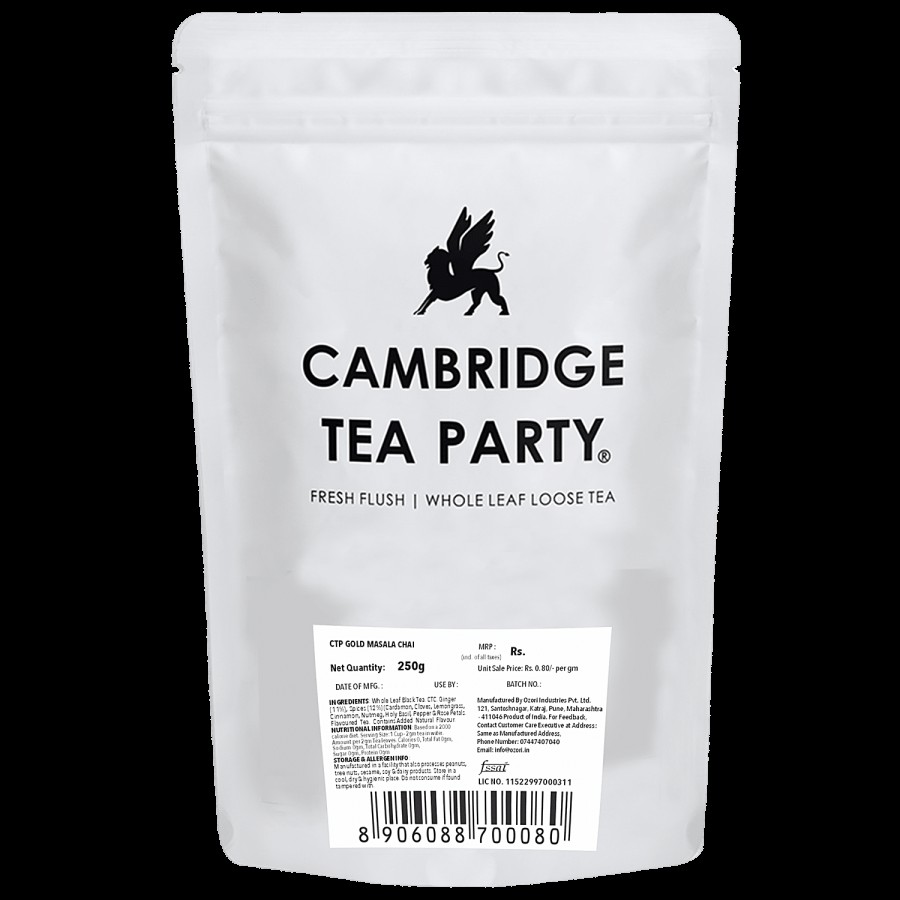 Cambridge Tea Party Gold Masala Tea Powder - CTC