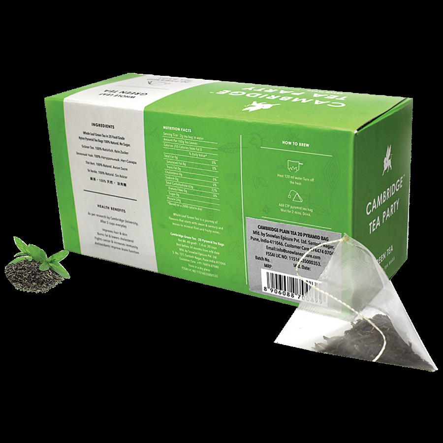 Cambridge Tea Party Green Tea - Long Leaf