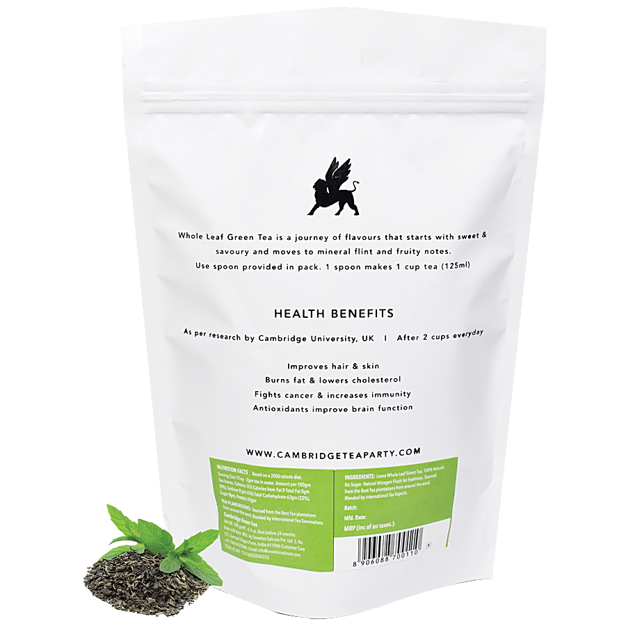 Cambridge Tea Party Green Tea - Whole Leaf Loose Tea