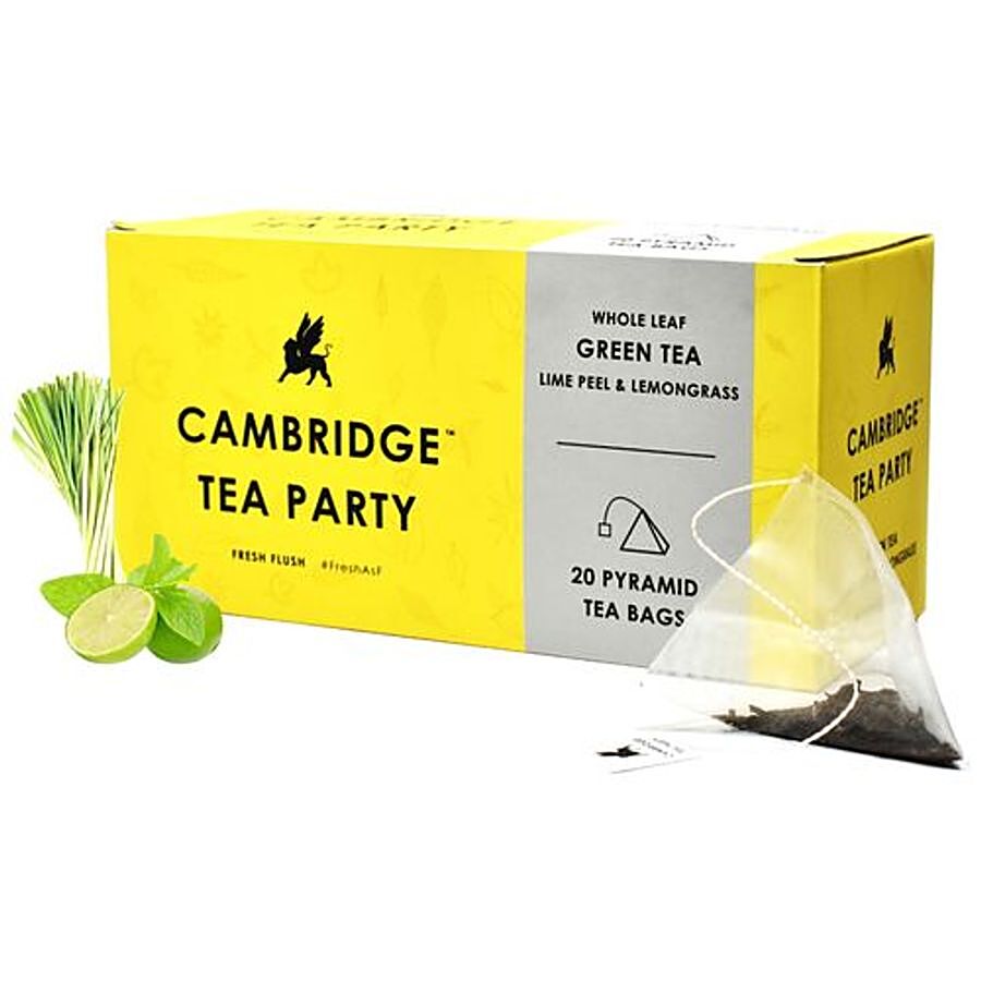 Cambridge Tea Party Lime Peel & Lemongrass Green Tea - Whole Leaf