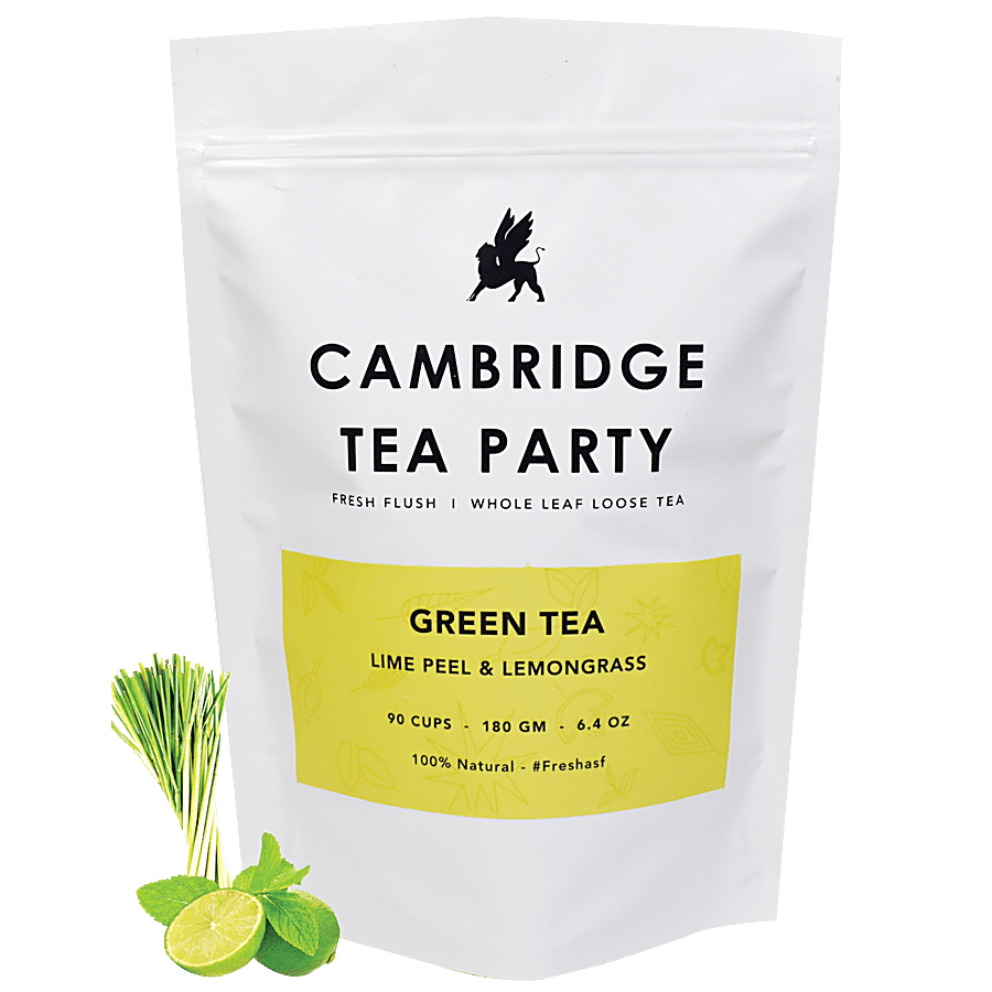 Cambridge Tea Party Lime Peel & Lemongrass Green Tea - Whole Leaf Loose Tea