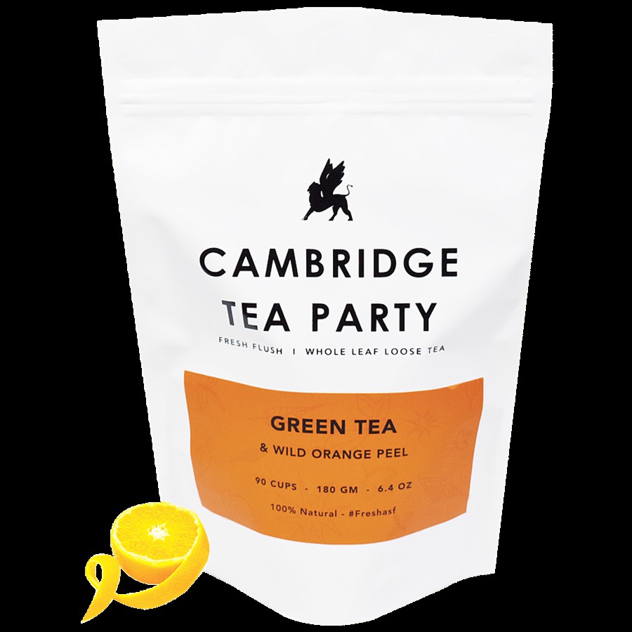 Cambridge Tea Party Orange Peel Green Tea - Whole Leaf Loose Tea