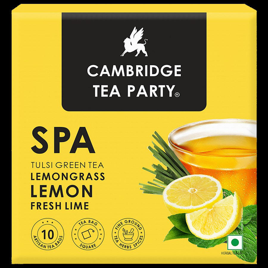 Cambridge Tea Party Spa Tulsi Green Tea - Lemongrass