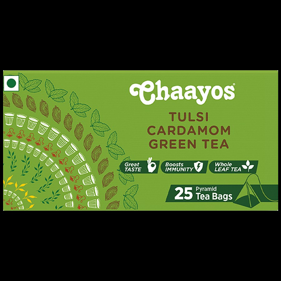 Chaayos Tulsi Cardomom Green Tea