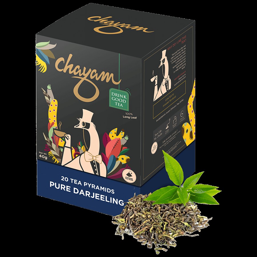 Chayam Pure Darjeeling Black Tea - Premium Whole Leaf