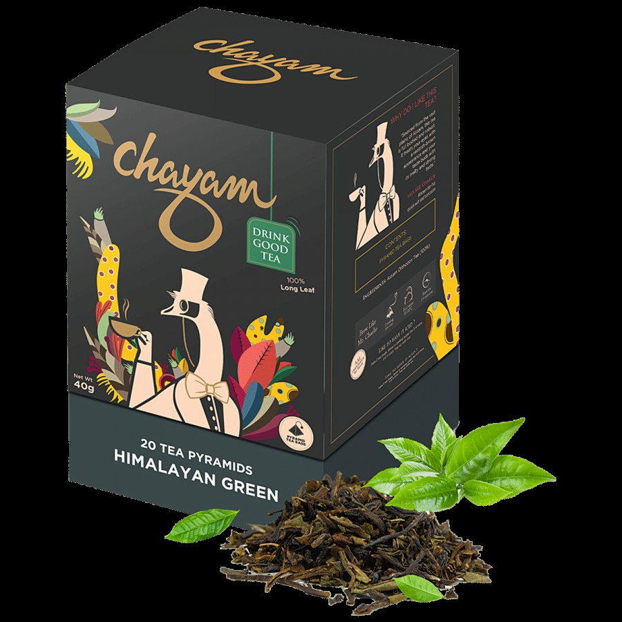 Chayam Pure Himalayan Green Tea - Premium Whole Leaf