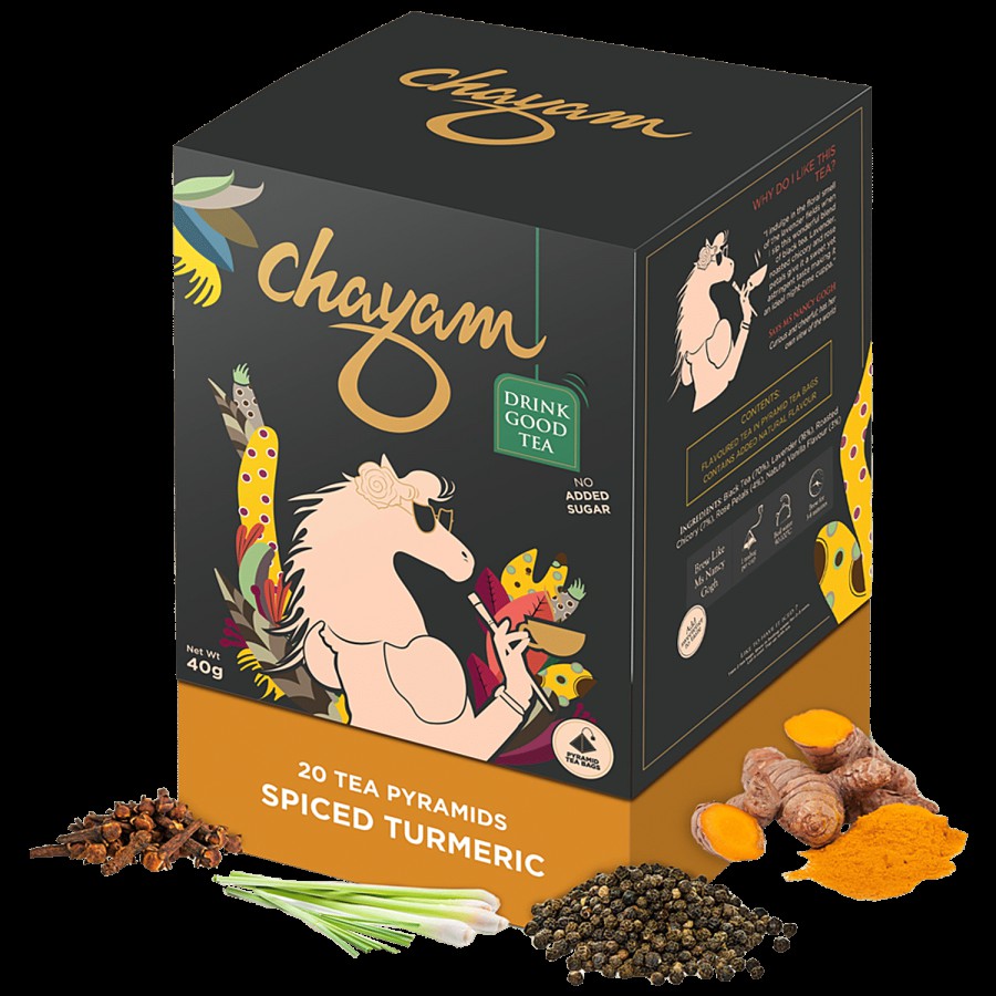 Chayam Spiced Turmeric with Ginger and Black Pepper - Wellness Tisane