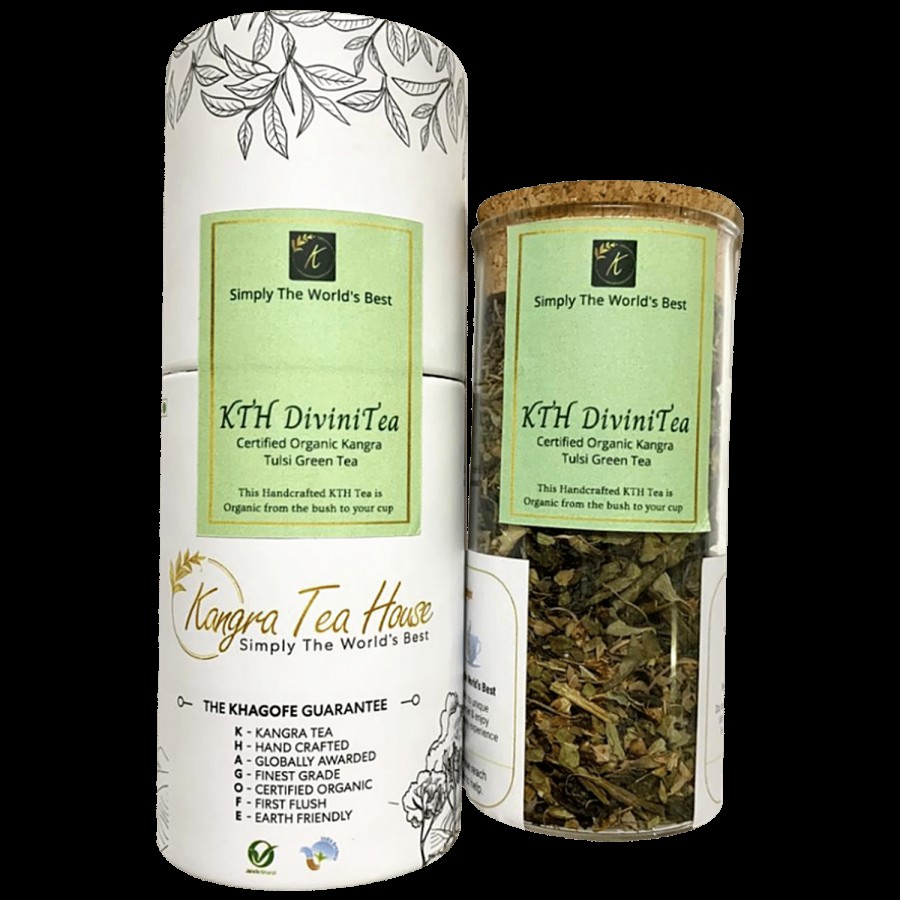 Kangra Tea House Divini Tea - Certified Organic Kangra Tulsi Green Tea