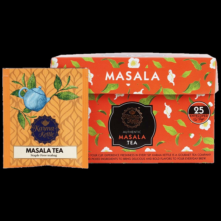 Karma Kettle Authentic Masala Tea - Made With Whole Herbs