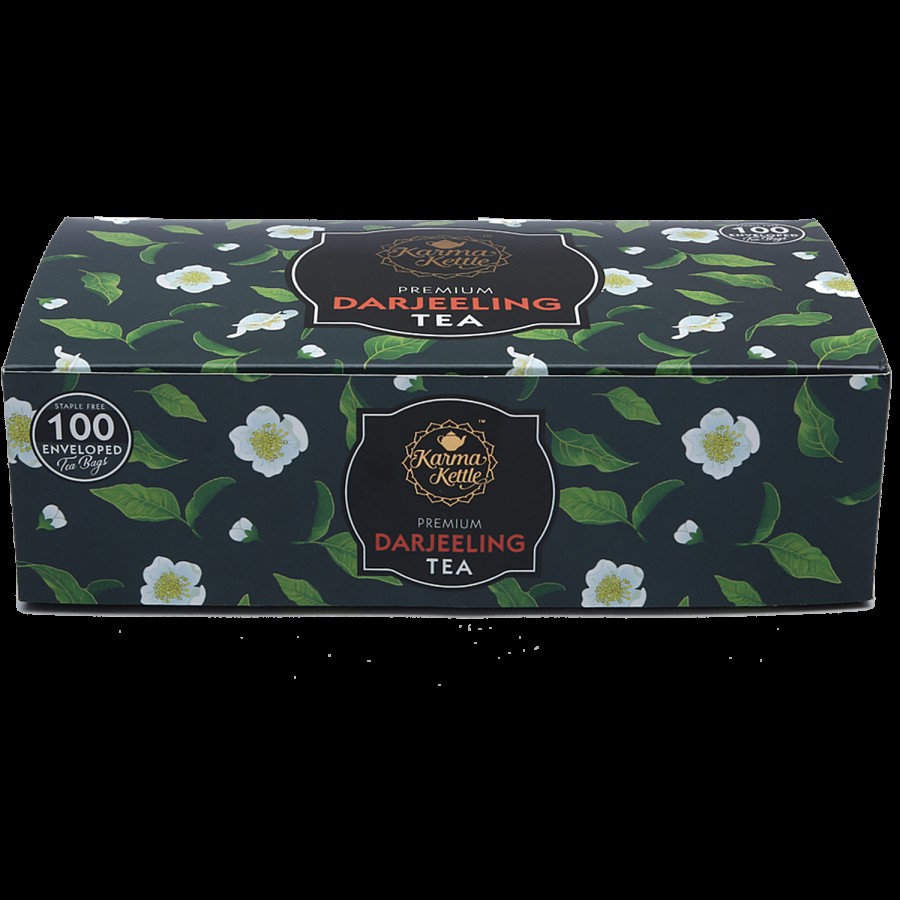 Karma Kettle Darjeeling Tea - Unbleached & Staple-Free Teabags