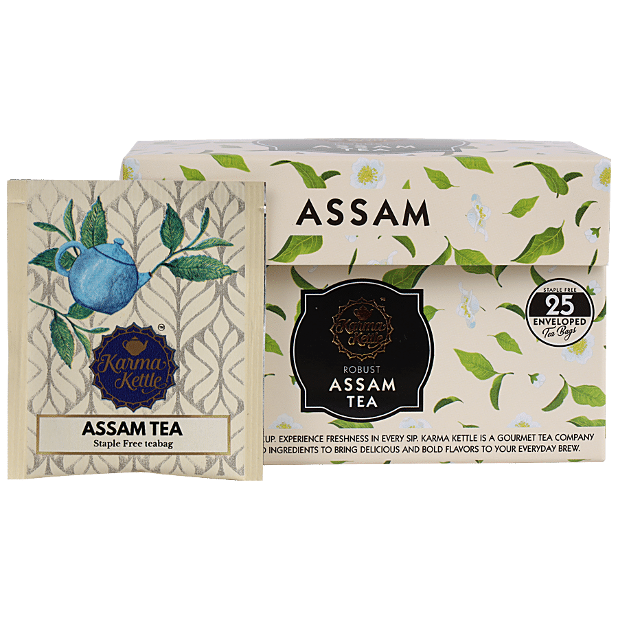 Karma Kettle Robust Assam Tea - Made With Whole Herbs