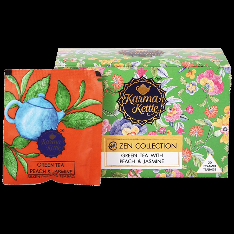 Karma Kettle Zen Collection Green Tea With Peach & Jasmine