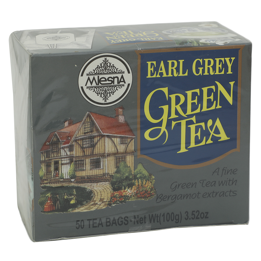 Mlesna Flavored Green Tea Bags - Earl Grey