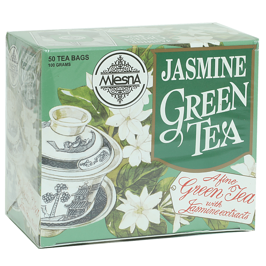 Mlesna Flavored Green Tea Bags - Jasmine