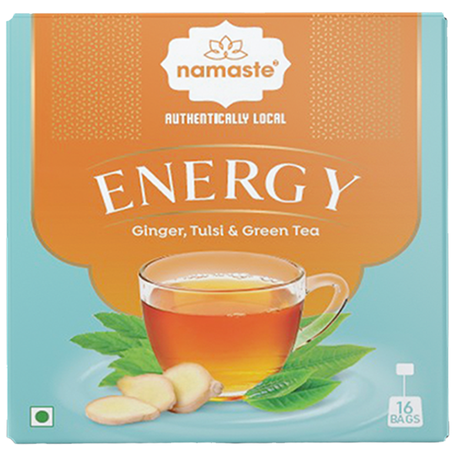 NAMASTE CHAI  Energy Herbal Tea - Ginger