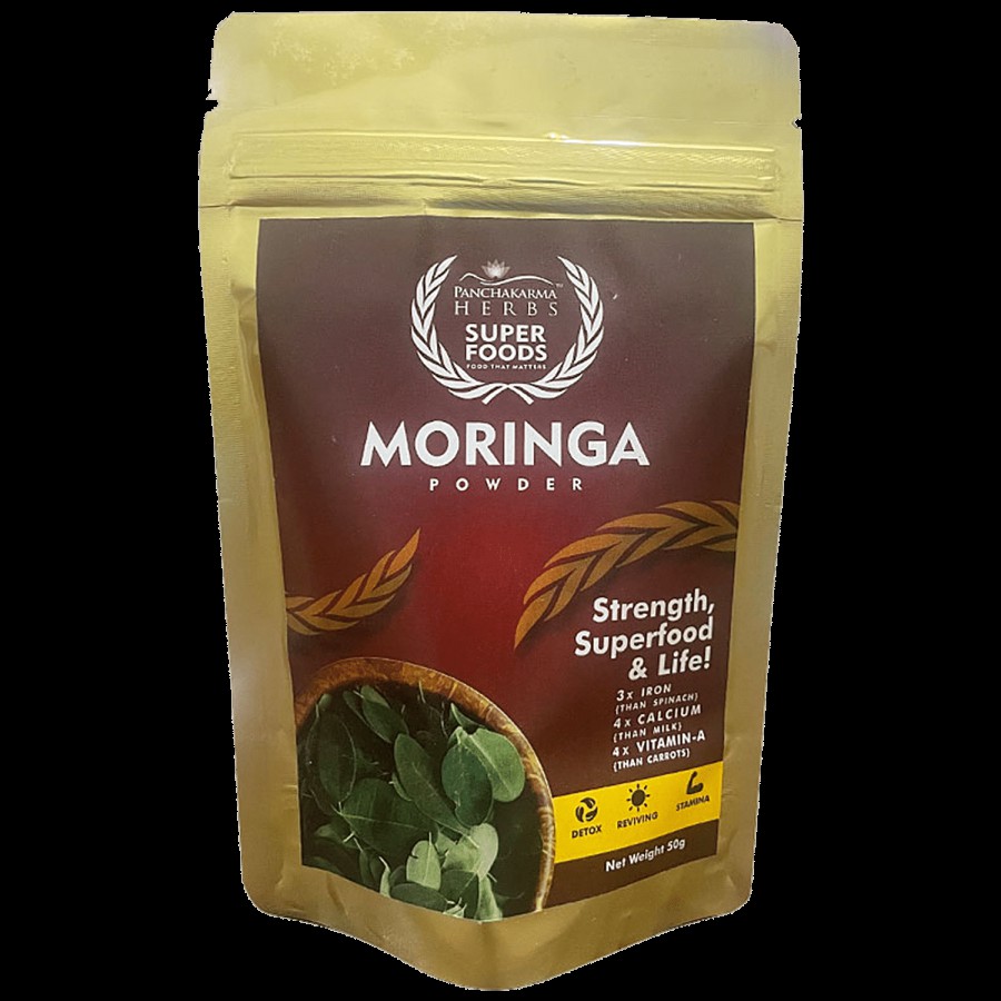 Panchakarma Herbs Superfood Moringa Powder - Rich In Vitamin A & Calcium