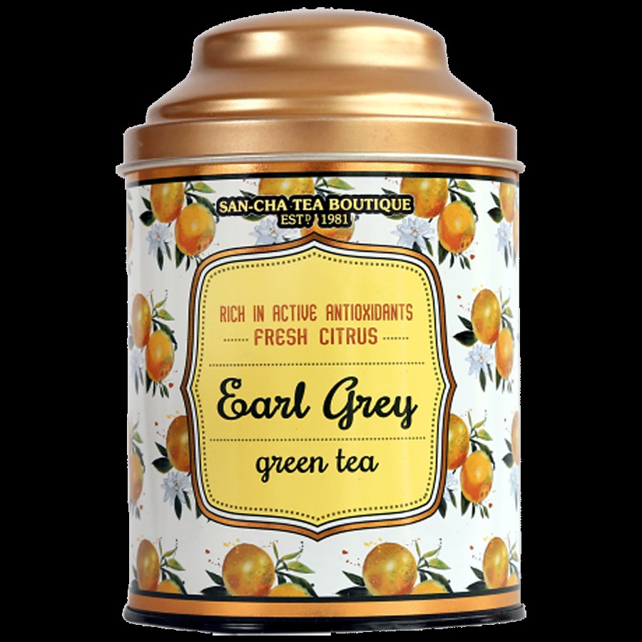 Sancha Earl Grey Bergamot Green Tea - Rich In Antioxidants