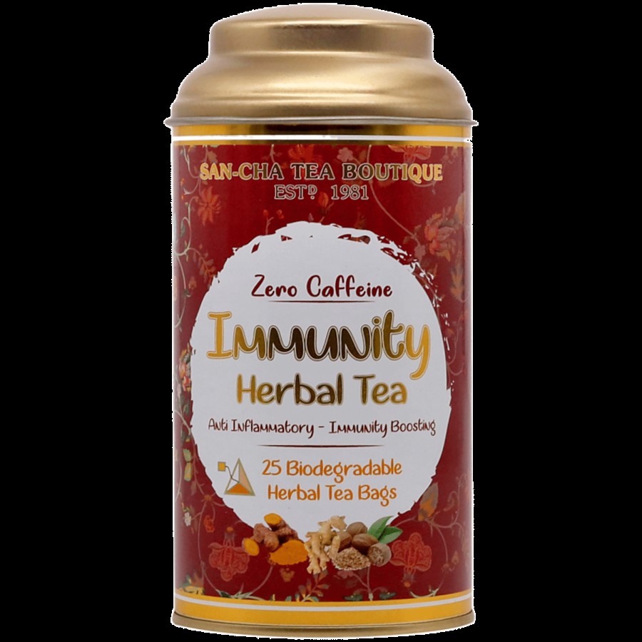 Sancha Immunity Boost Herbal Tea - Superfood Turmeric Blend