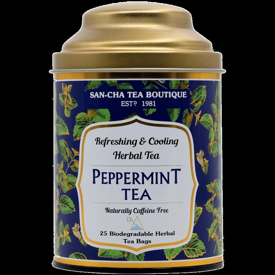 Sancha Peppermint Herbal Tea - Refreshing & Relaxing