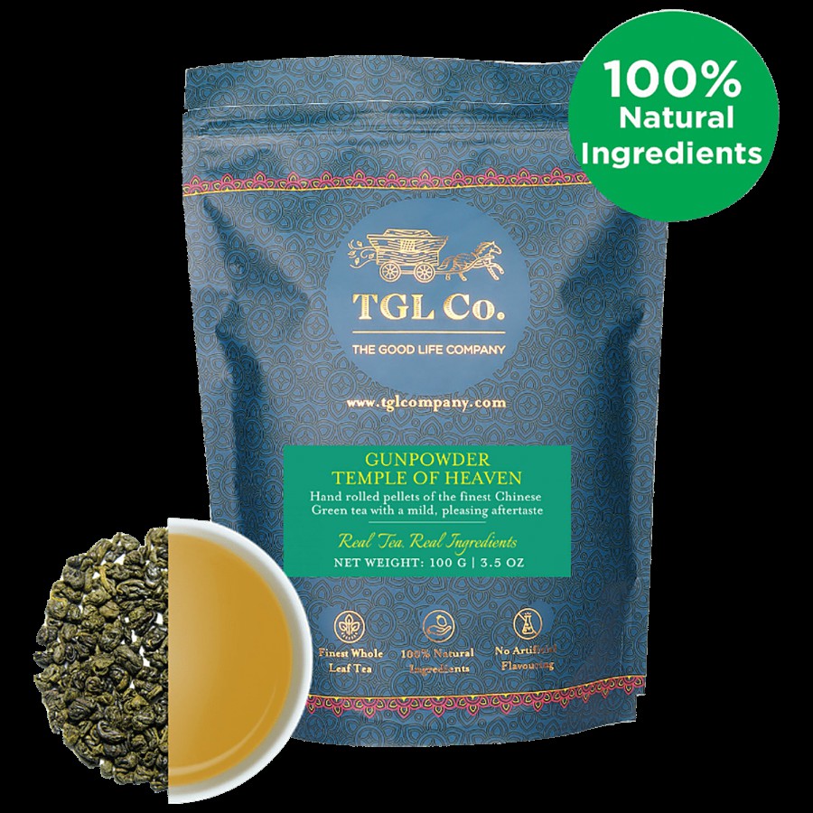 TGL Co. Gunpowder Temple of Heaven Hand Rolled Green Tea