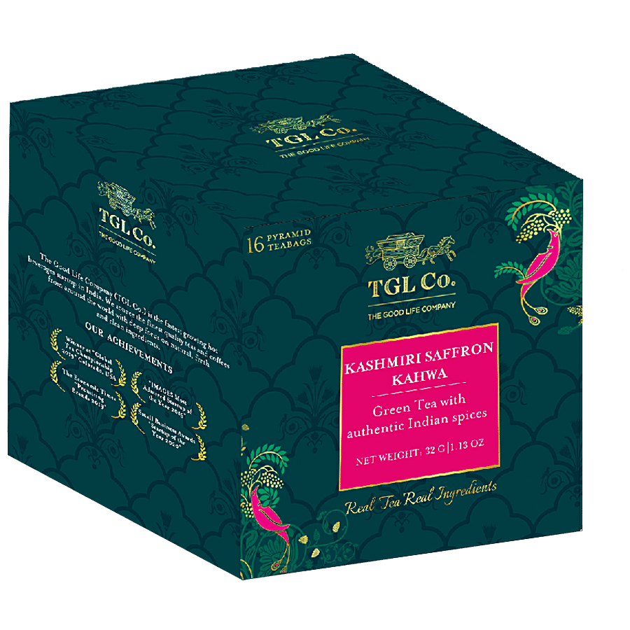 TGL Co. Kashmiri Kahwa Green Tea Bag - Detox Tea Desi Kahwa