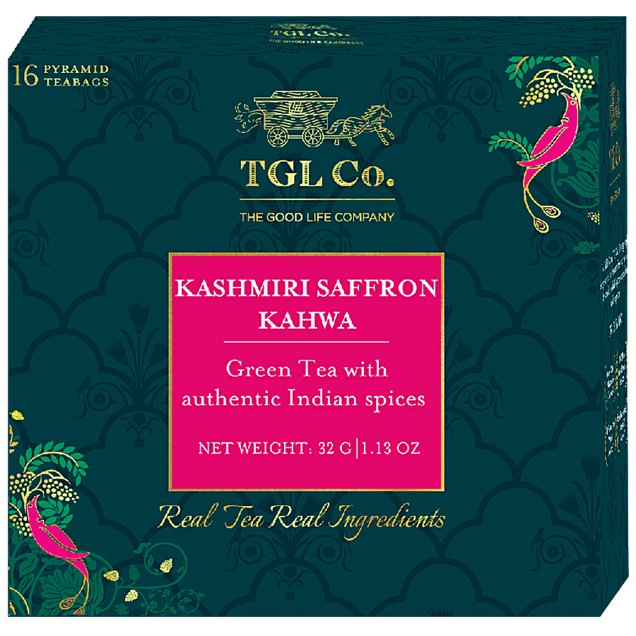 TGL Co. Kashmiri Kahwa Green Tea Bag - Detox Tea Desi Kahwa