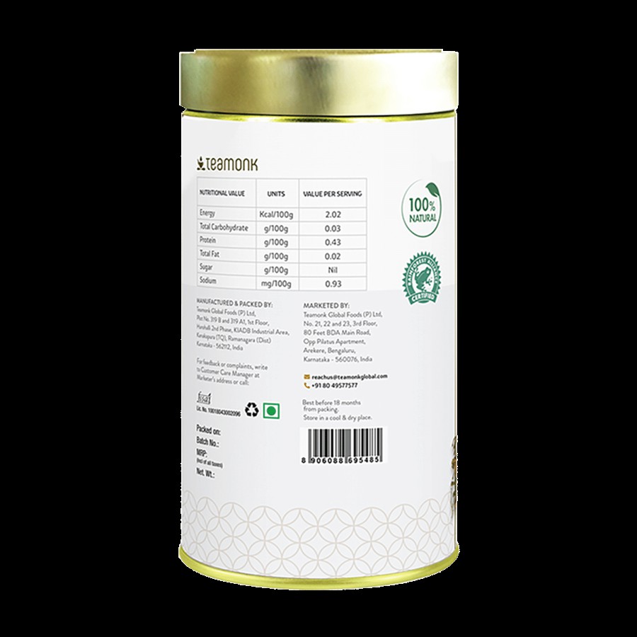 Teamonk Aroha White Tea - Provides Glowing Skin & Energy