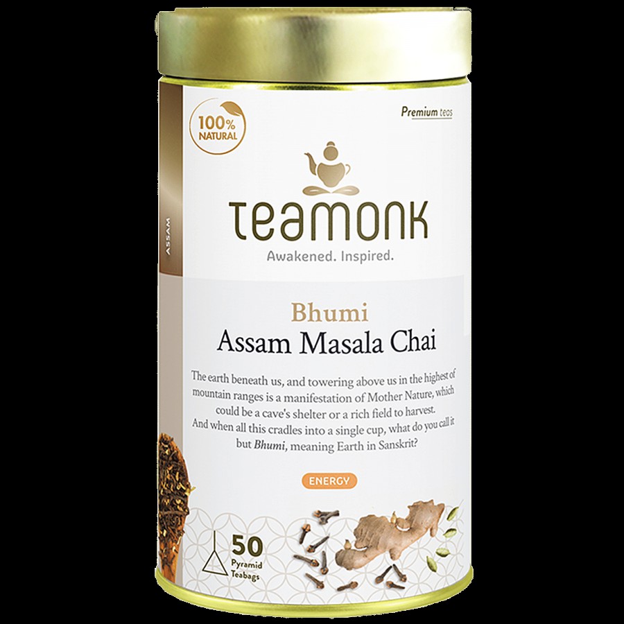 Teamonk Bhumi Assam Masala Chai - Provides Energy