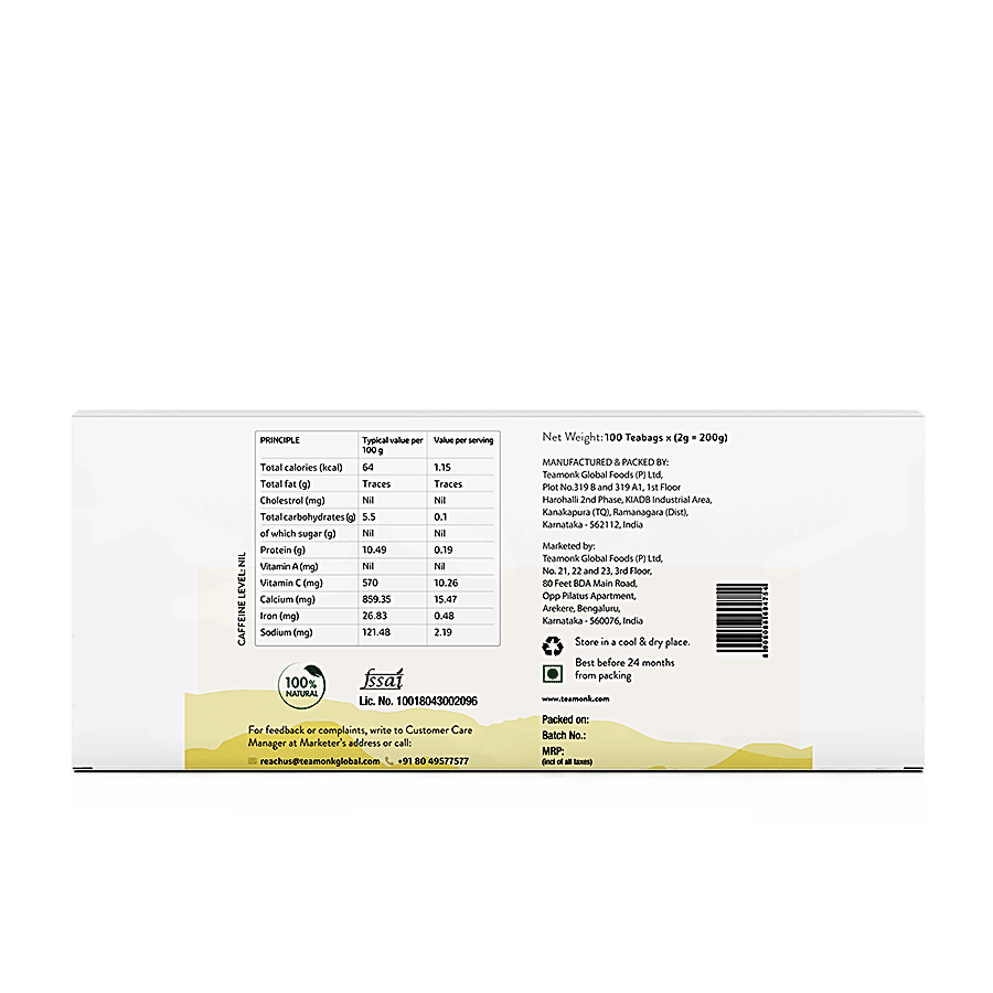 Teamonk Chamomile Herbal Infusion - Helps To Relax