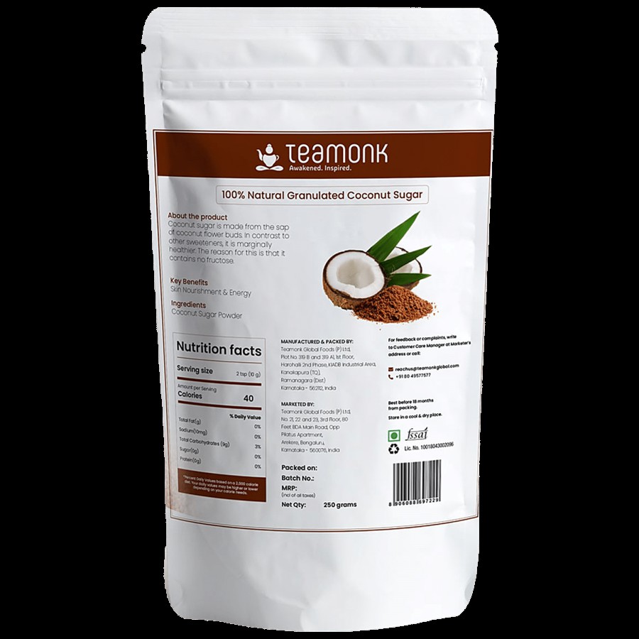 Teamonk Coconut Sugar - Granulated