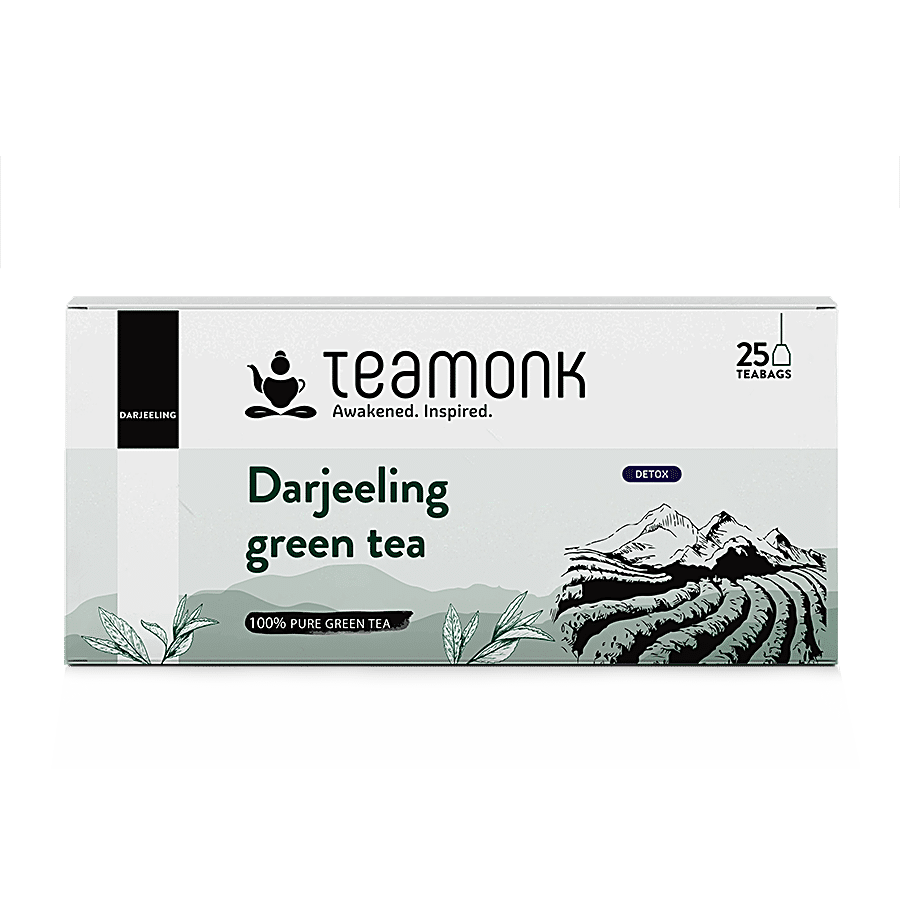 Teamonk Darjeeling Green Tea - Helps To Detox