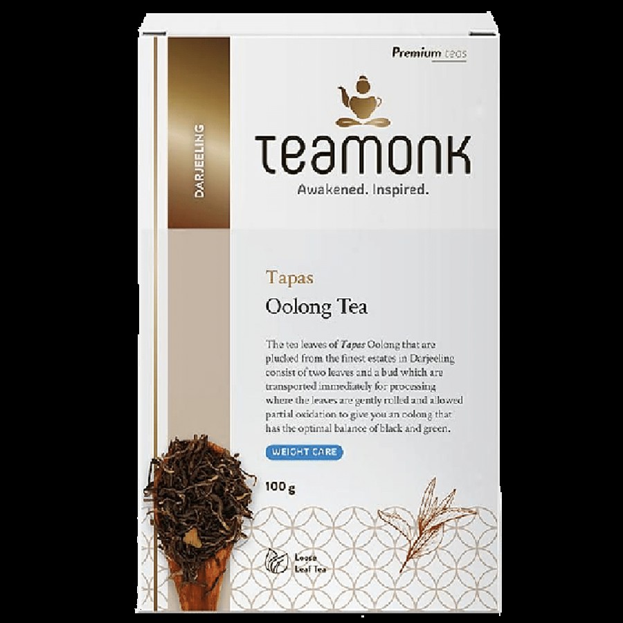 Teamonk Darjeeling Oolong Tea -Tapas 100 g + White Tea -Reeti