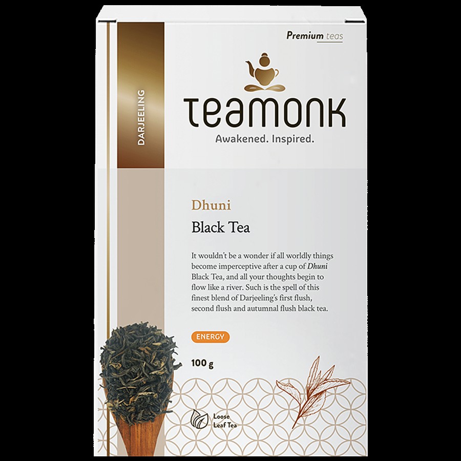 Teamonk Dhuni Black Tea - Boosts Energy