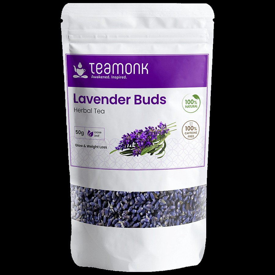 Teamonk Lavender Bud Herbal Tea - Helps Reduce Stress