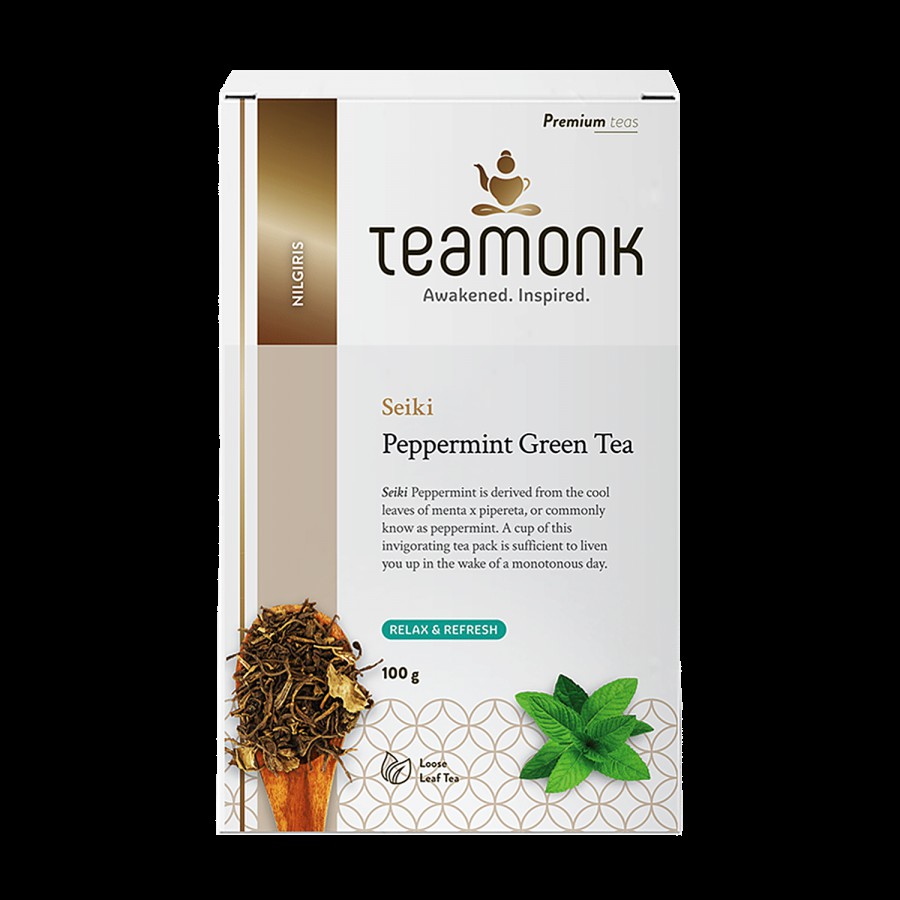 Teamonk Nilgiri Green Tea - Seiki Peppermint