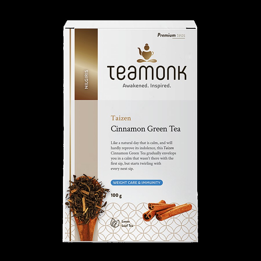 Teamonk Nilgiri Green Tea - Taizen Cinnamon