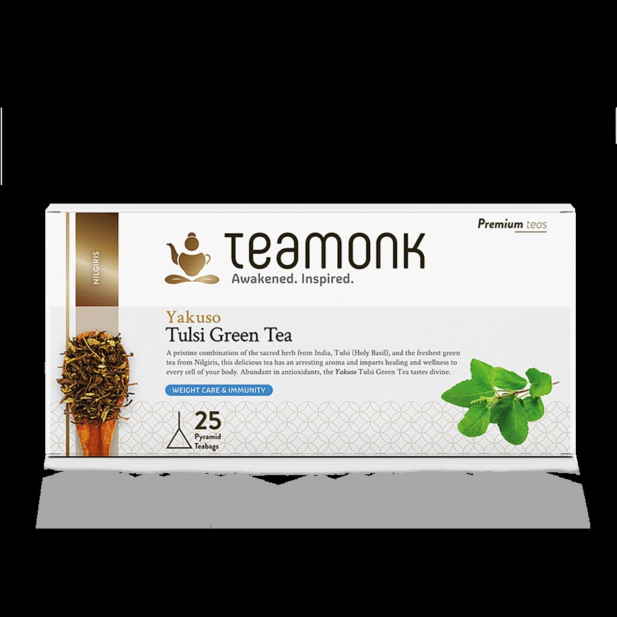 Teamonk Nilgiri Green Tea - Yakuso Tulsi